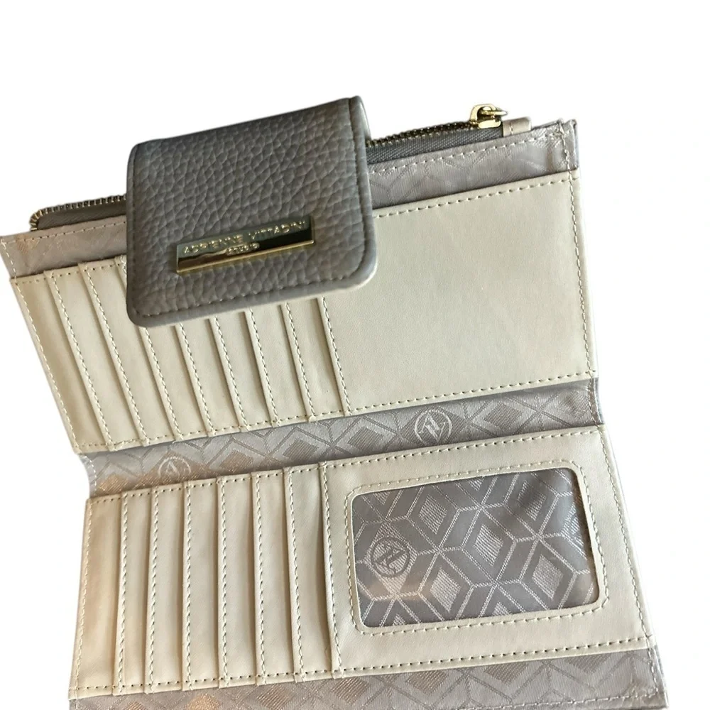 Adrienne Vittadini Women's‎ Brown Crocodile Embossed Shoulder Bag free of wallet